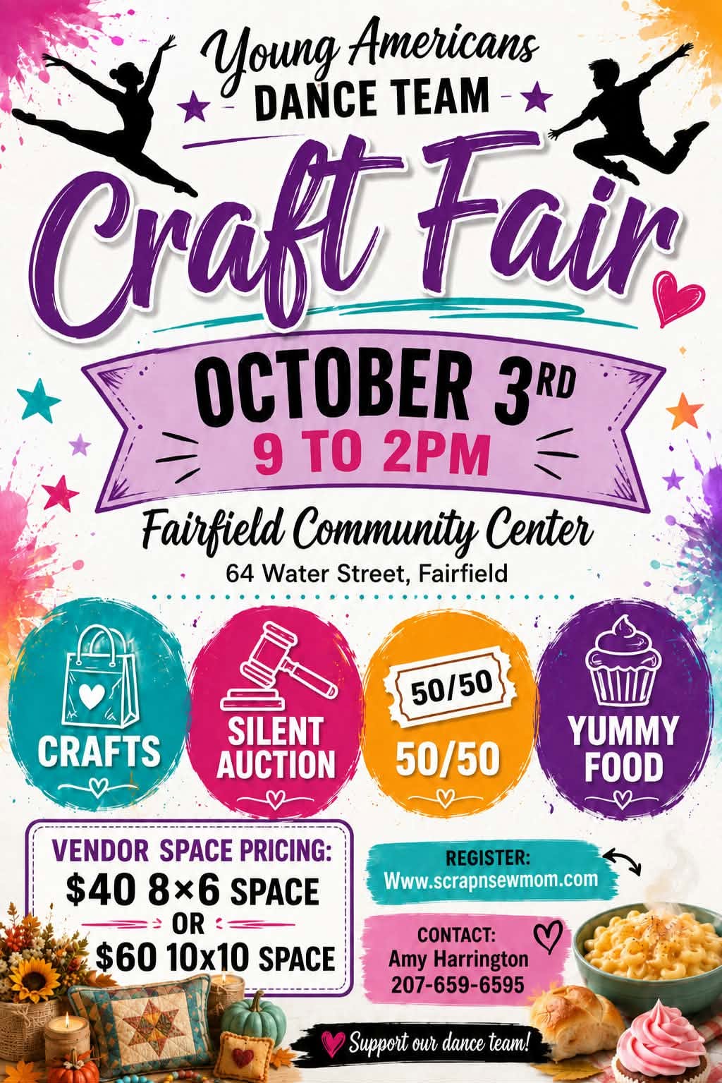 Young Americans Dance Team Craft Fair flier