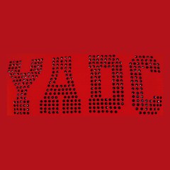 YADC rhinestone logo